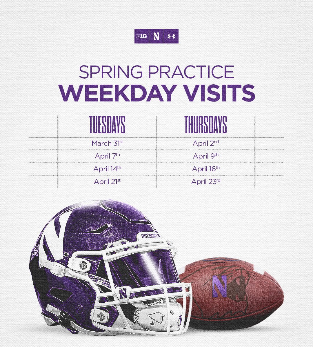 Thank you <a href="/Smith_D55/">Drew Smith</a> for the spring practice invite! Can’t wait to get down! <a href="/NUFBFamily/">Northwestern Football</a> <a href="/CoachTomKaufman/">Tom Kaufman 🇺🇸</a> <a href="/WildcatRecruit/">IgnatiusFBRecruiting</a>