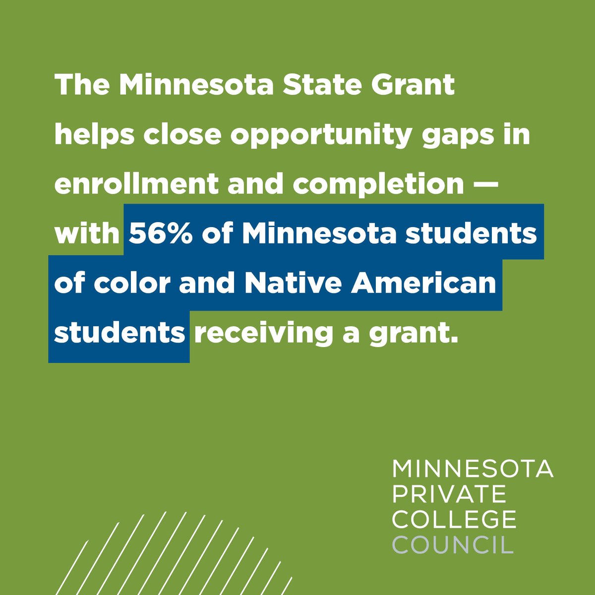 mnprivcolleges's tweet photo. The State Grant program’s benefits include holding down student borrowing, meeting workforce needs and encouraging students to stay in Minnesota.

#Minnesota #MnLeg #StudentAid #FinancialAid https://t.co/nCiDAmQhp9