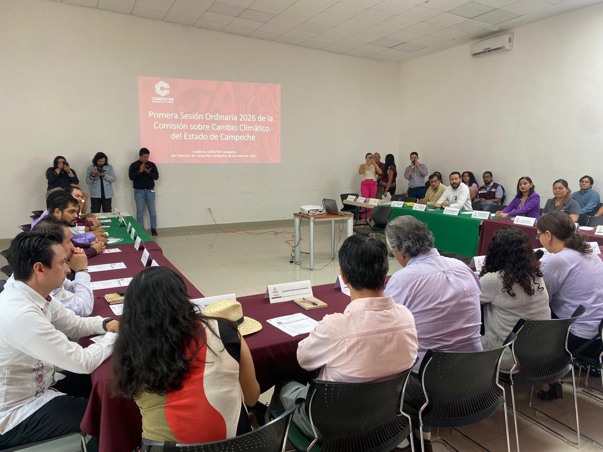 ConaguaDLCamp's tweet photo. #Conagua participa en la Primera Sesión Ordinaria 2026 de la Comisión sobre Cambio Climático del Estado de Campeche, organizada por #SEMABICCE, #POLEA y la #EmbajadaBritánicaEnMéxico. 🌎🌱 https://t.co/Hsu0R5PHQy