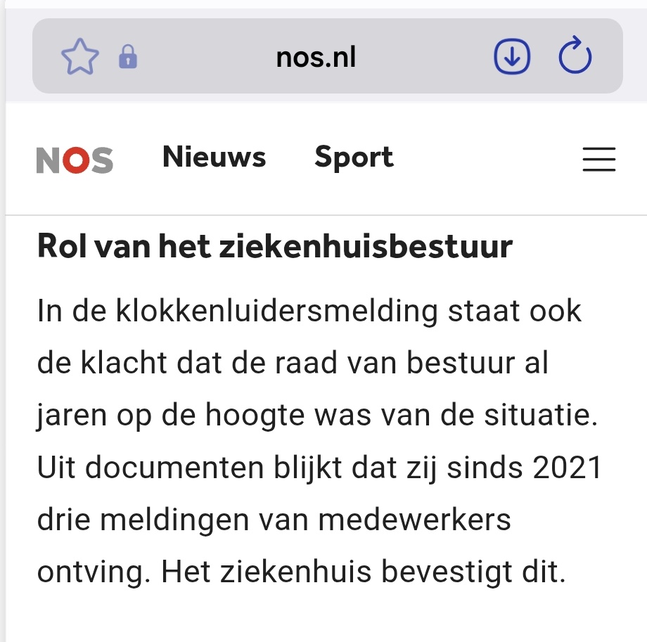 VeldhuisMarjet's tweet image. Omdat de NOS niet meer actief is op X. deel ik dit belangriike bericht over de IC van Erasmus en (o.a.) de rol van de Raad van Bestuuur:

nos.nl/l/2605171

2021, wie was daar toen ook al weer bestuurder🤔