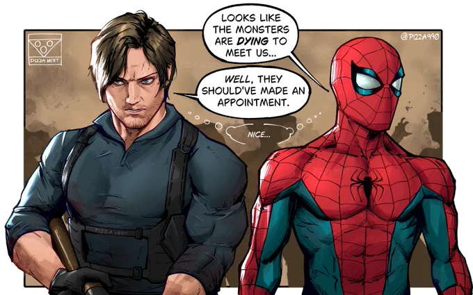 Masters of one-liner slops
(Resident Evil x Spider-Man) 