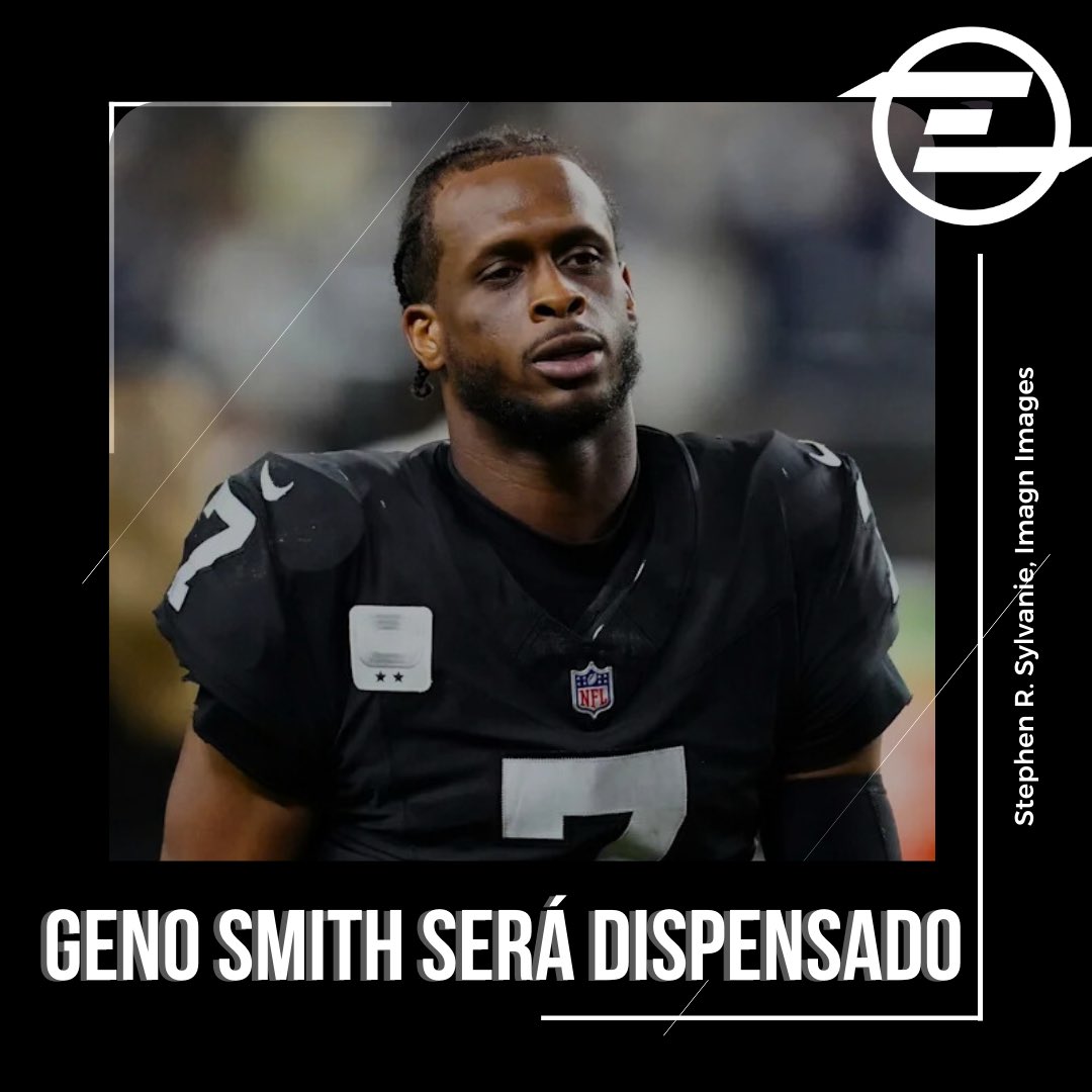 O Las Vegas Raiders dispensará o QB Geno Smith no começo do novo ano da Liga no dia 11. A dispensa acontece antes dele receber US$ 8 milhões, mas deixa US$ 18,5 milhões em dead money.
Smith ficou uma temporada nos Raiders anotando 3025 jardas, 19 touchdowns e 17 interceptações.
