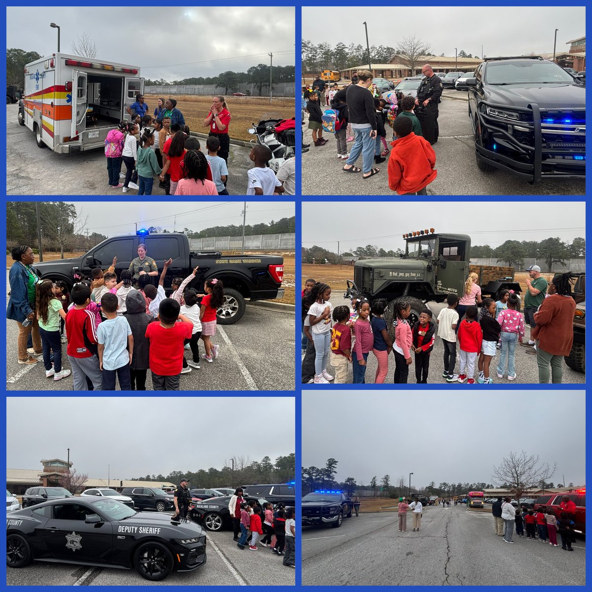 KimberlyHuntley's tweet photo. Thank you so much to all the professionals that brought their vehicles to share with the students at Polo Road Elementary’s Vehicle Day. @RCSD @ColaFire @SCDNR @RichlandSC @catchthecomet @PRE_Explorers @FeliciaNBrown1 @RichlandTwo https://t.co/p77AxImI7j