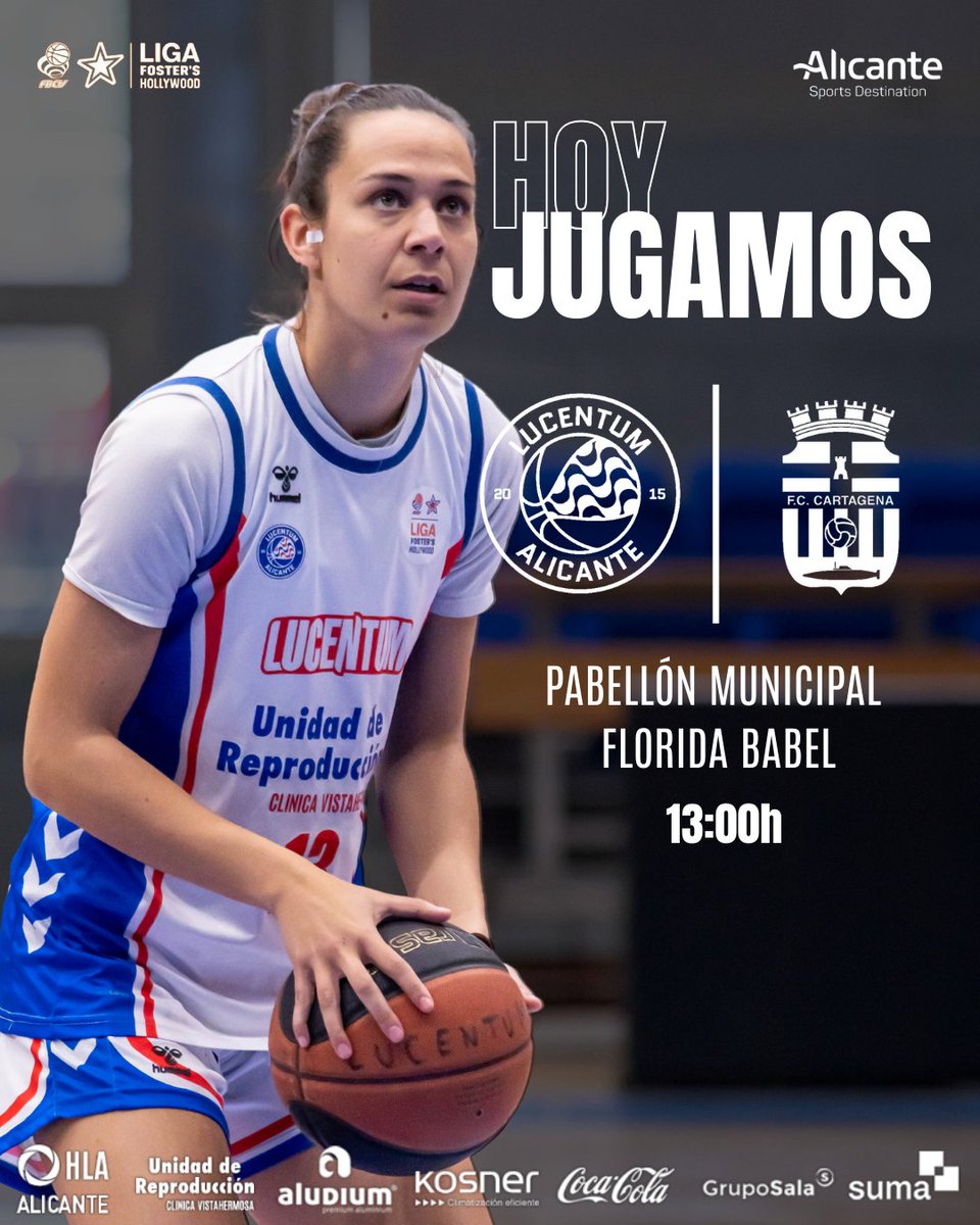 ⚪🔵 ¡DIA DE UNIDAD DE REPRODUCCIÓN VISTAHERMOSA!🔵⚪
⚔️ FC CARTAGENA CB
🏆 Liga Foster’s Hollywood
🕒 13:00
📍 Pabellón Municipal Florida Babel

#UnidadDeReproduccionVistahermosa
#SomosLucentum
#LigaFostersHollywood
#LucentumCartagena