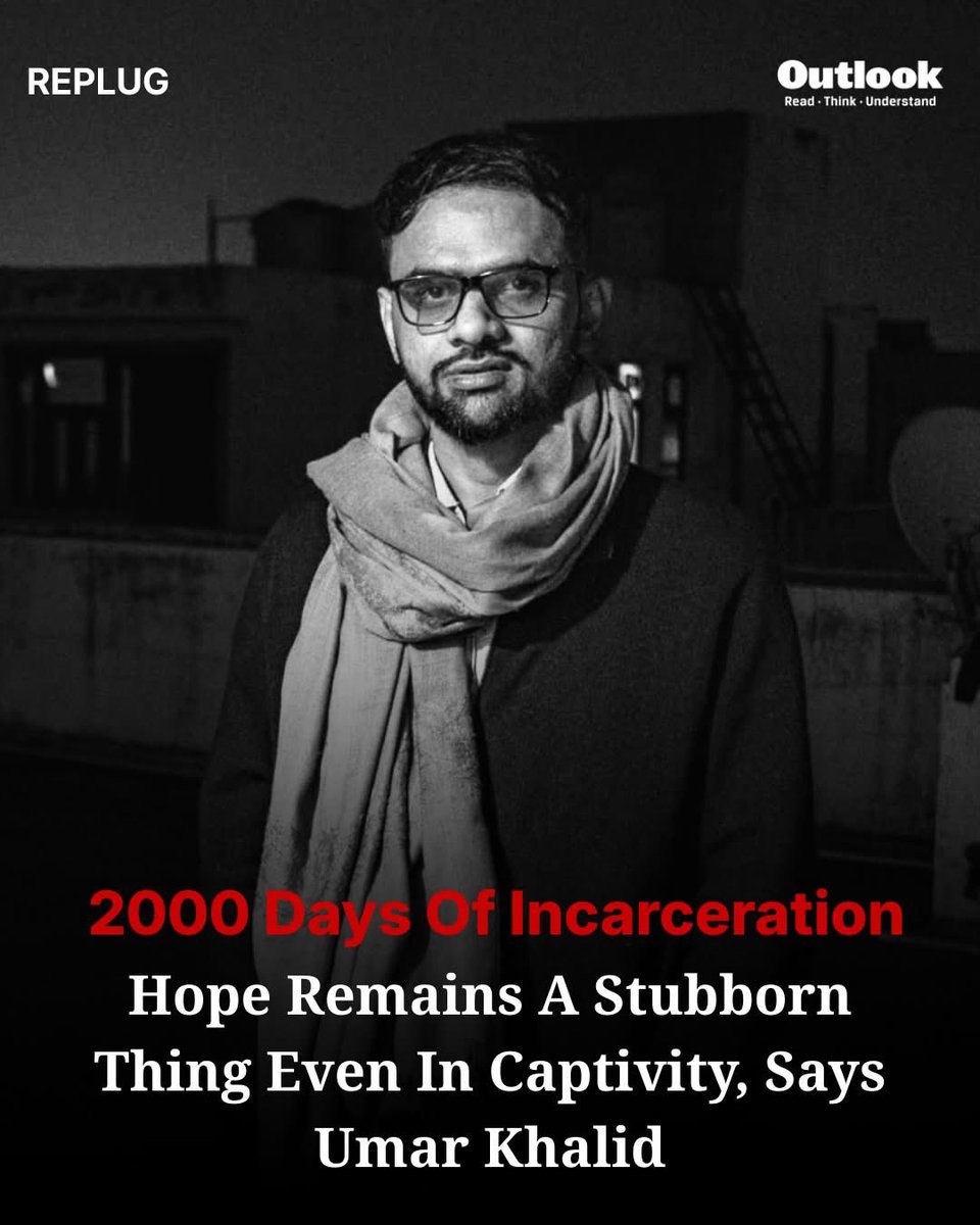 RafeekDyd's tweet image. उमर ख़ालिद को बिना ट्रायल शुरू हुए जेल में 2000 दिन हो गए हैं              👇🏽
#umarkhalid
