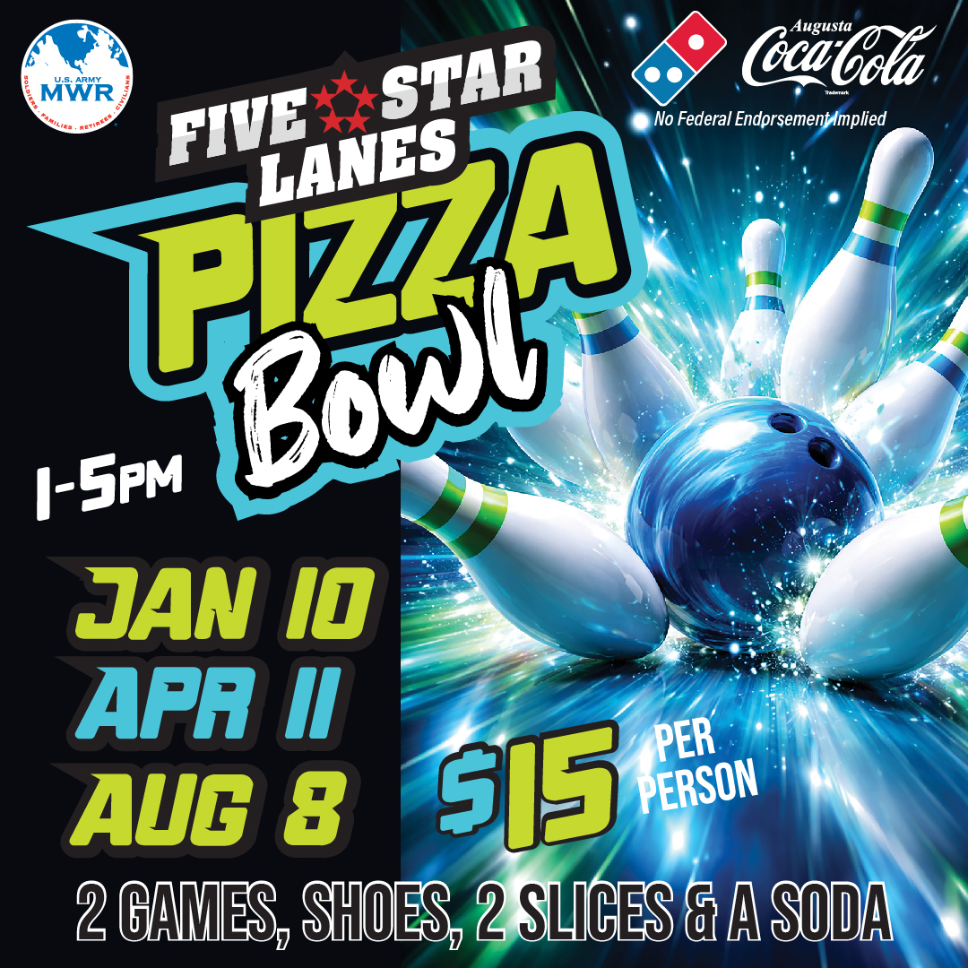 FtGordonMWR's tweet image. 🍕 Pizza Bowl: Slices, Strikes, and Smiles Returns April 11th!🎳

Check out the details at gordon.armymwr.com/view-event/piz…

Questions? Give us a call at +1 (706) 791-3446.

#GordonMWR #FiveStarLanes #PizzaBowl