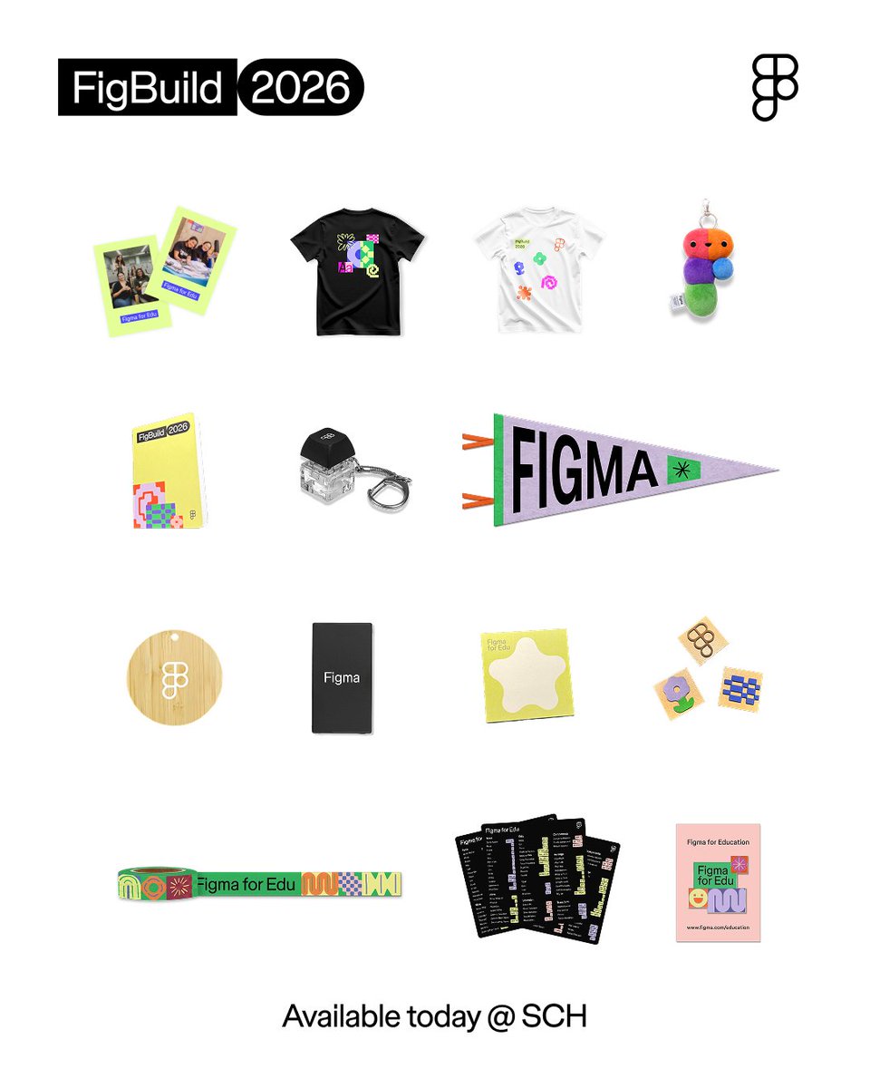 FigBuild 2026 has officially started! 🫶🛠️

Limited edition <a href="/figma/">Figma</a> merch today only :)
Join the <a href="/FigmaAtWaterloo/">Figma @ Waterloo</a> team and I for the Launch Party @ SCH 5-8PM