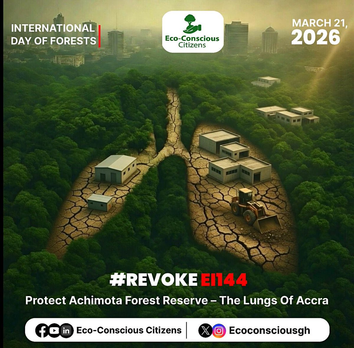 EcoConsciousGH's tweet photo. International Day Of Forests + World Water Day Meeting
Saturday March 21 2016, 10-11am
KB Asante Memorial Park, Nmai Dzorn

All welcome https://t.co/ZOeYNNjb77