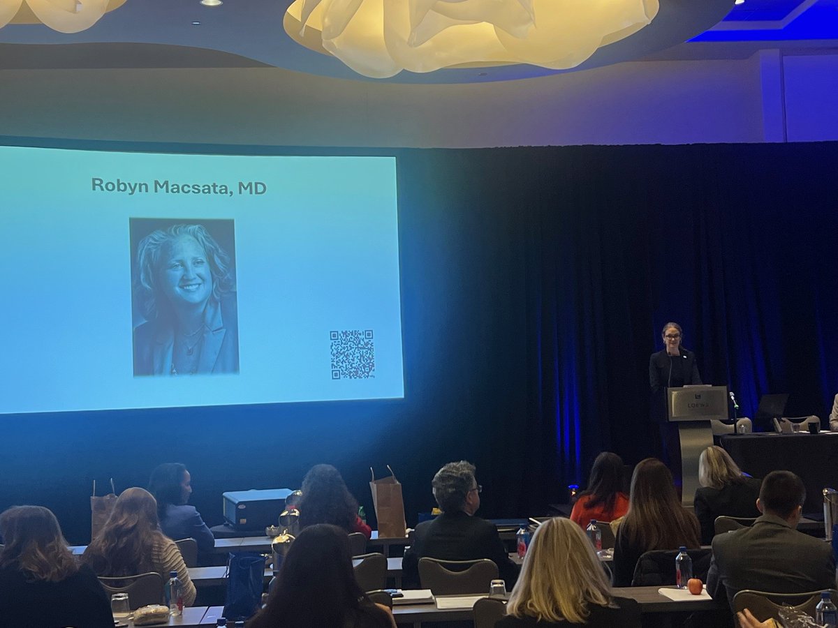 APDVS_'s tweet photo. Dr. @ColemanDM_vasc introduces the inaugural Robyn Macsata Lecture to honor the legacy of Dr. Macsata, given by Dr. Patricia Turner. 
#APDVS2026 https://t.co/9WtLzEoozD