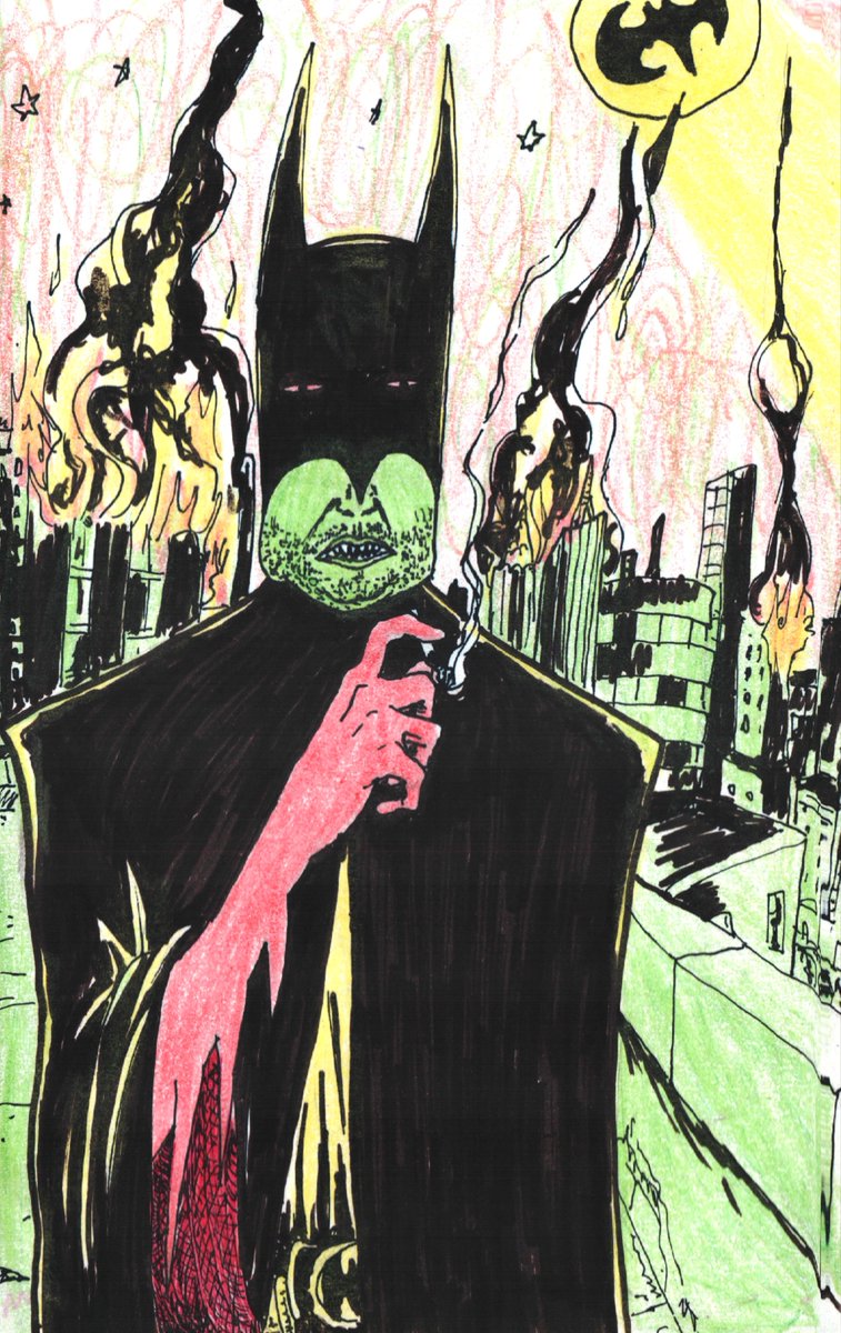 odarvinx's tweet photo. Batman não está nem aí.
#batman #fanart #ilustração https://t.co/GR53bmDAOB