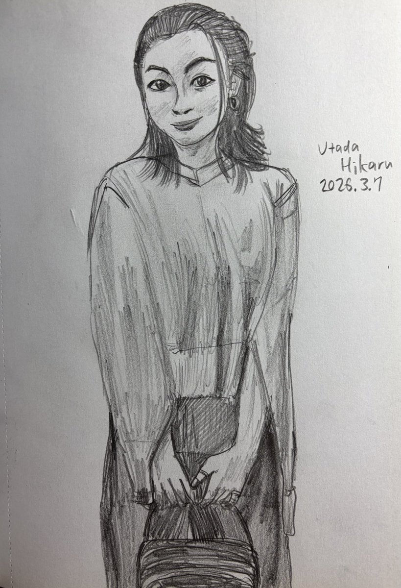 NaoNao1992_9's tweet image. 宇多田ヒカルさん at Acne Studios
40分くらい
#utada #utadahikaru #drawing #pencil #art