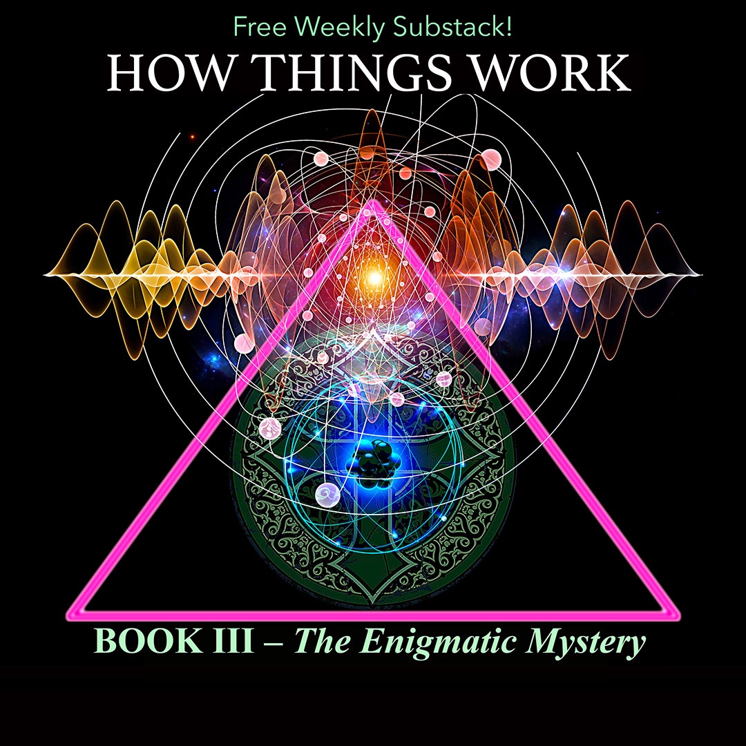 frankelkins_HTW's tweet photo. “We are now beginning to understand that opposites, like waves and particles, are essentially two ways of looking at the same thing. That ‘thing’ is the mystery..."  (BOOK III – The Enigmatic Mystery)