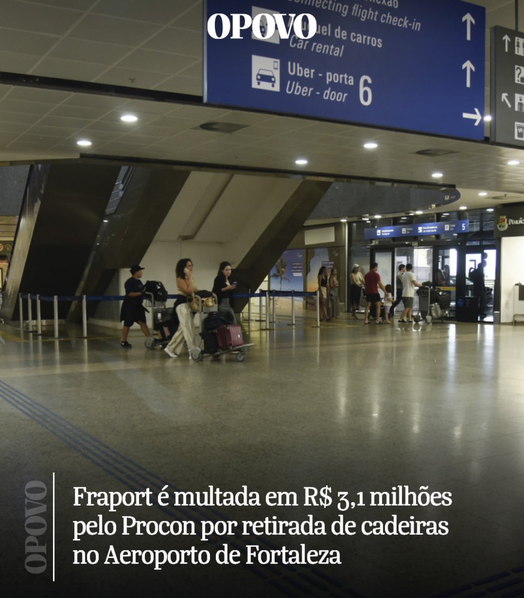 biologiagabriel's tweet photo. Multa de R$ 3,1 milhões por retirar cadeiras do aeroporto e 200 mil por devastar ilegalmente 63 hectares de mata atlântica. 

Já havia falado antes e repito: a multa que a SEMACE a aplicou à fraport é uma grande piada de mau gosto https://t.co/xw0JEyZbWj