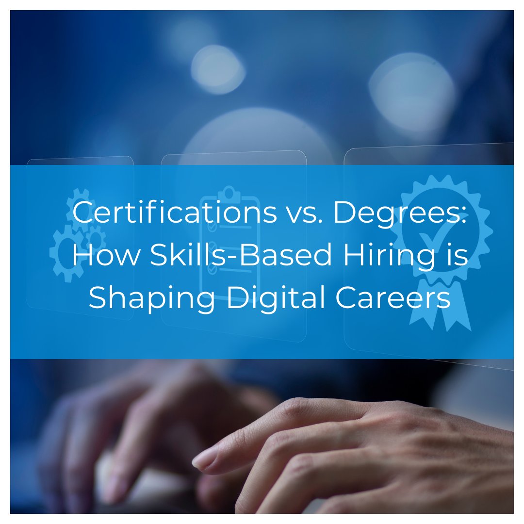 CIWCertified's tweet photo. Do you need a degree to start a digital career? Not always! Employers are shifting to skills-based hiring, valuing certifications and abilities over degrees. Here’s what that means for the future workforce:
https://t.co/7cIFiqexOD

#TechCareers #SkillsBasedHiring #DigitalSkills https://t.co/qHxaBql6OV