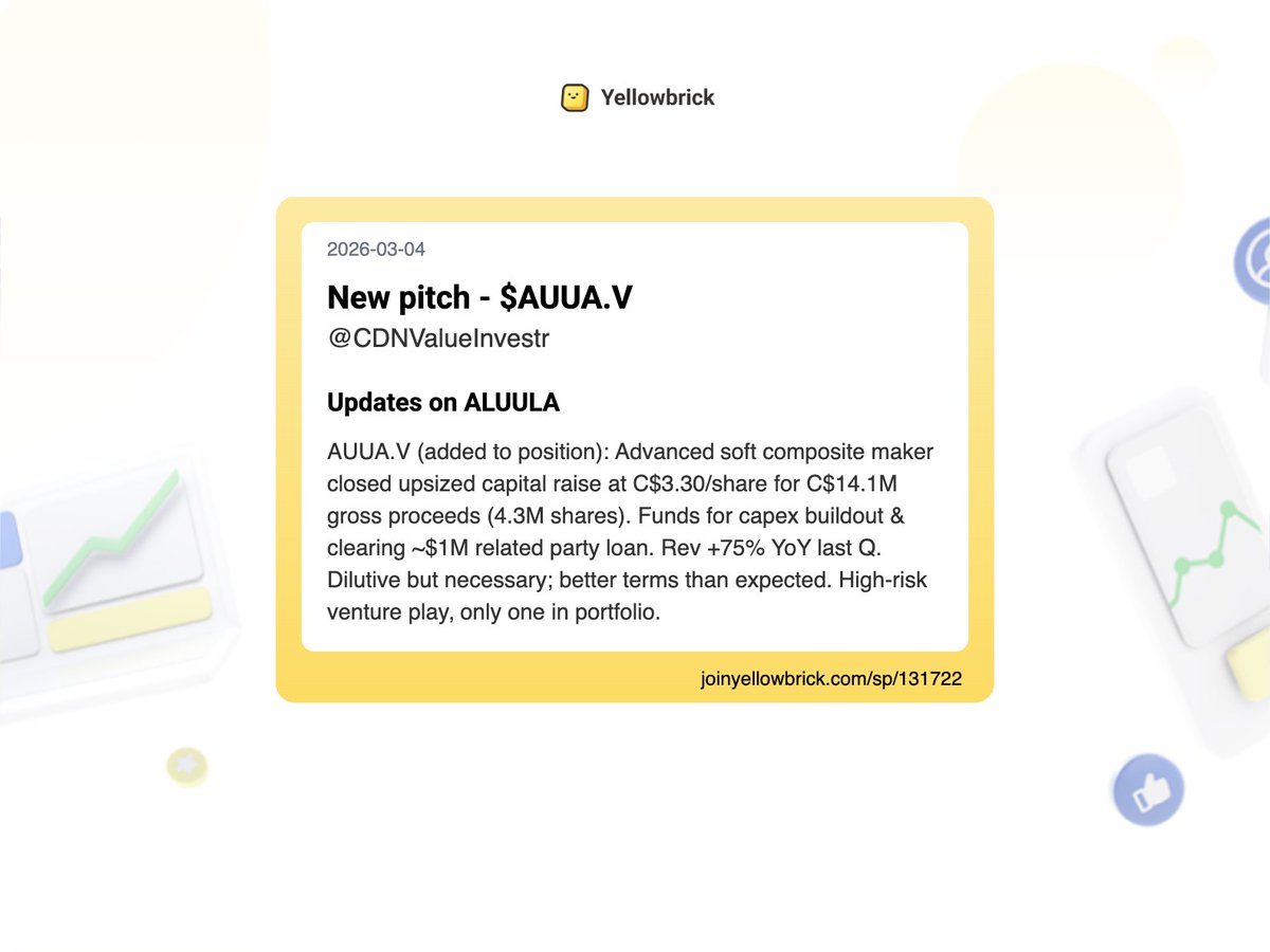 Yellowbrick Investing tweet media