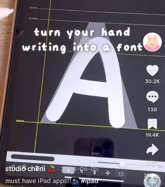 I’m stuck watching iPad vids on TikTok and tell me now…
Why are people so obsessed with making their own fonts? O-O