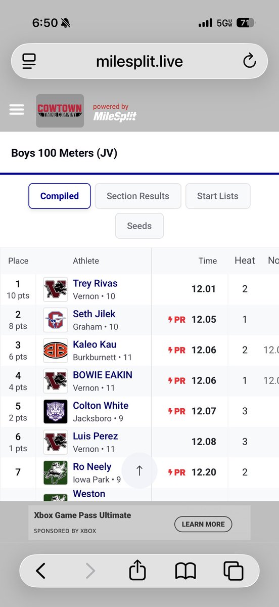 Burkburnett Boys Track tweet media