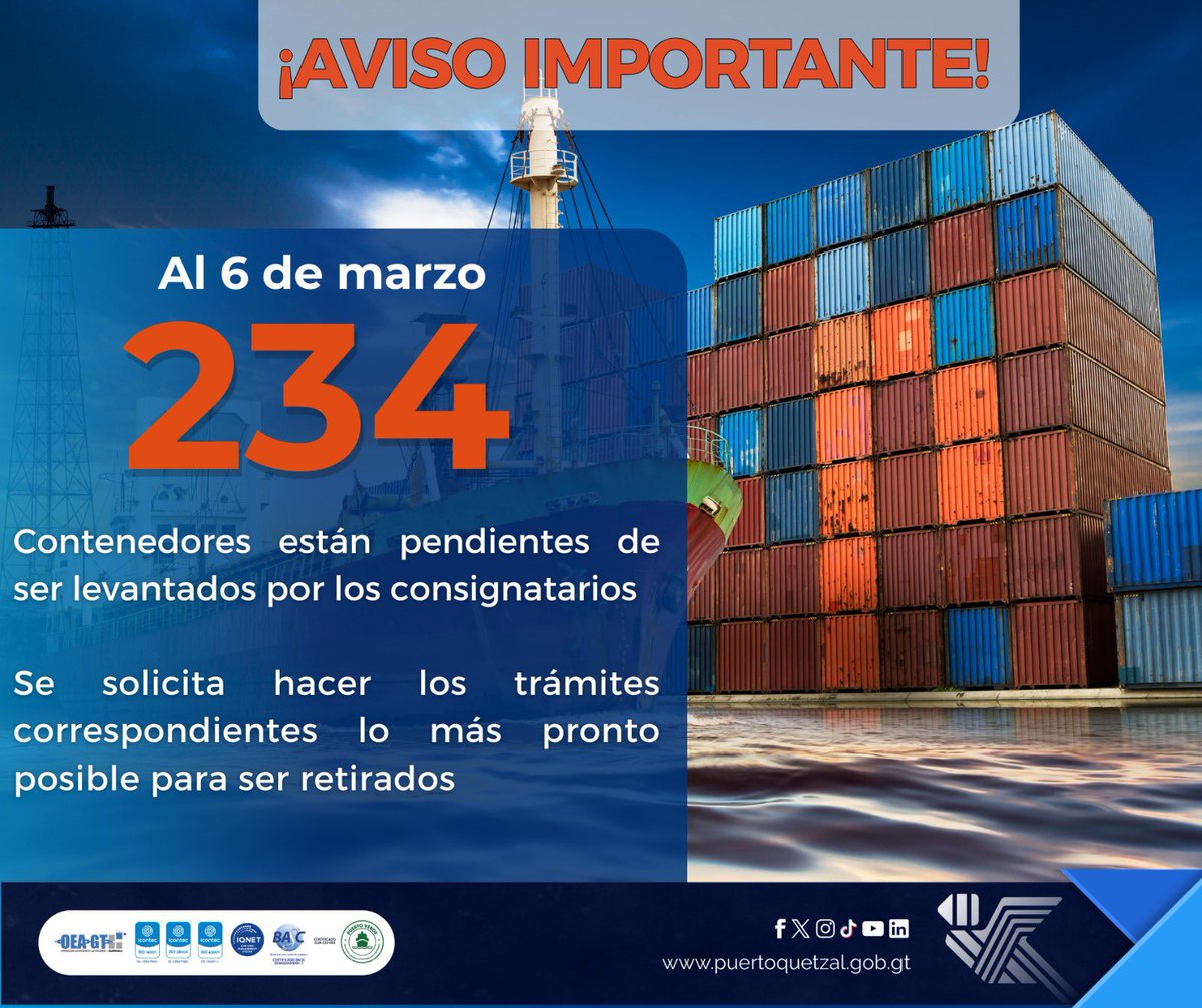 Empresa Portuaria Quetzal tweet media