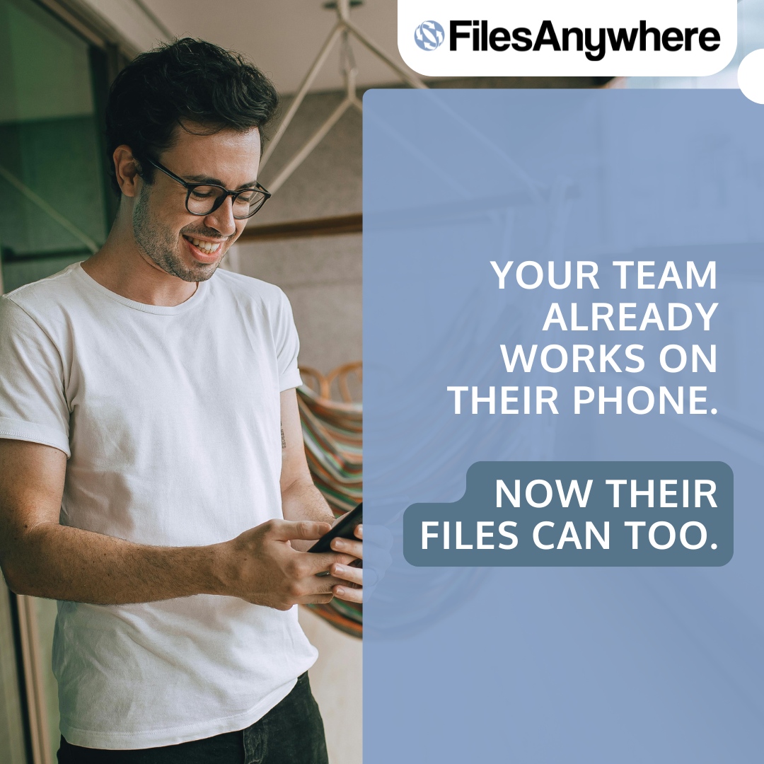 FilesAnywhere's tweet photo. Teams handle projects on their phones. Your files should keep up.

With the FilesAnywhere mobile app, preview documents, upload photos, organize folders, and share updates on the go.

📌 Available on iPhone and Android! https://t.co/xMUbXu0ibu