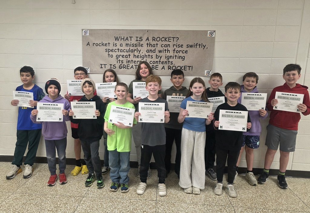 🚀 Congratulations to the February MIS Big Deal Award Winners!  As classroom leaders, you exemplify the Rocket Expectations and are positive examples for your classmates! 🚀