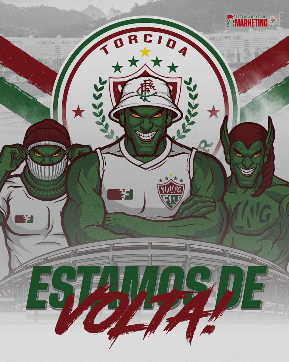 QUEM SORRIU NA NOSSA IDA, VAI CHORAR NA NOSSA VOLTA! 🇭🇺

A diretoria da Young Flu vem por meio desta, informar que a torcida cumpriu todos os requisitos impostos pelos órgãos públicos competentes e está liberada para voltar com seus materiais aos estádios....