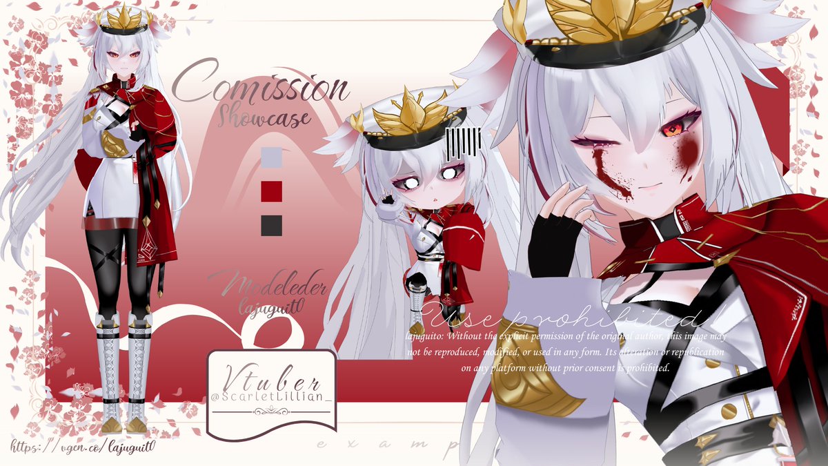 📷COMMISSION 📷 3D Vtuber model (vroid)       

Client:<a href="/ScarletLillian_/">ScarletLillian 🔺️Sentient Gun VTuber</a>
Commission Open: vgen.co/Lajuguit0 

Thank you for the preference!!! 📷 📷
#VGenComm
