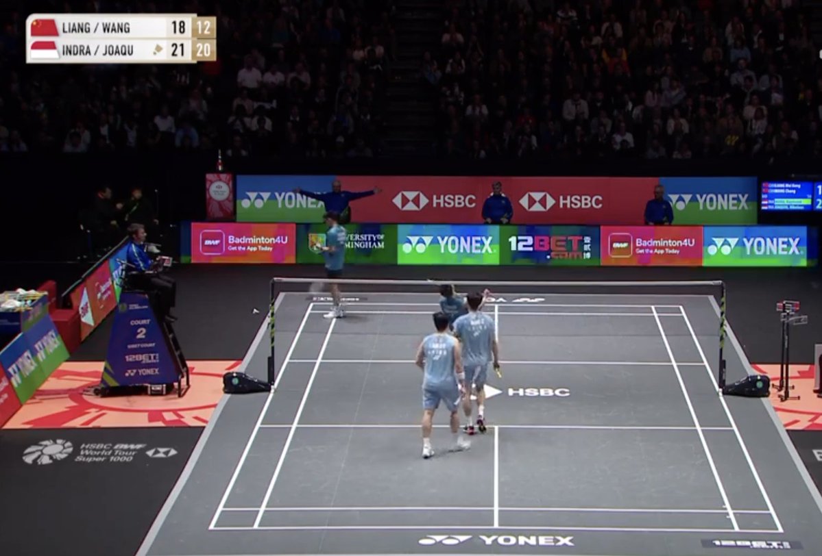 Raymond/Joaquin🇮🇩 Lolos ke SEMIFINAL ALL ENGLAND 2026!!!

Kecepatannya. Powernya. Antisipasinya. Defensenya. Semangatnya. Antusiasmenya. Sama sekali nggak gentar menghadapi nama besar dan lawan yg jauh lebih berpengalaman. 

Debut di All England. Jadi satu2nya wakil Indonesia di
