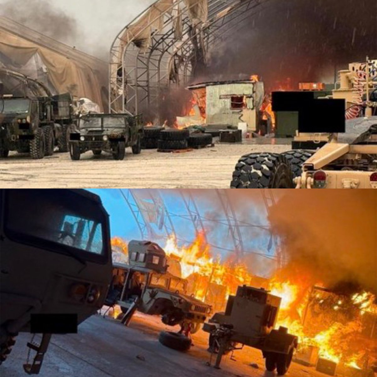 ❗️Iran succesfully destroyed an American Patriot anti-missile system site in the UAE. 

Photo credit: <a href="/ryangrim/">Ryan Grim</a>