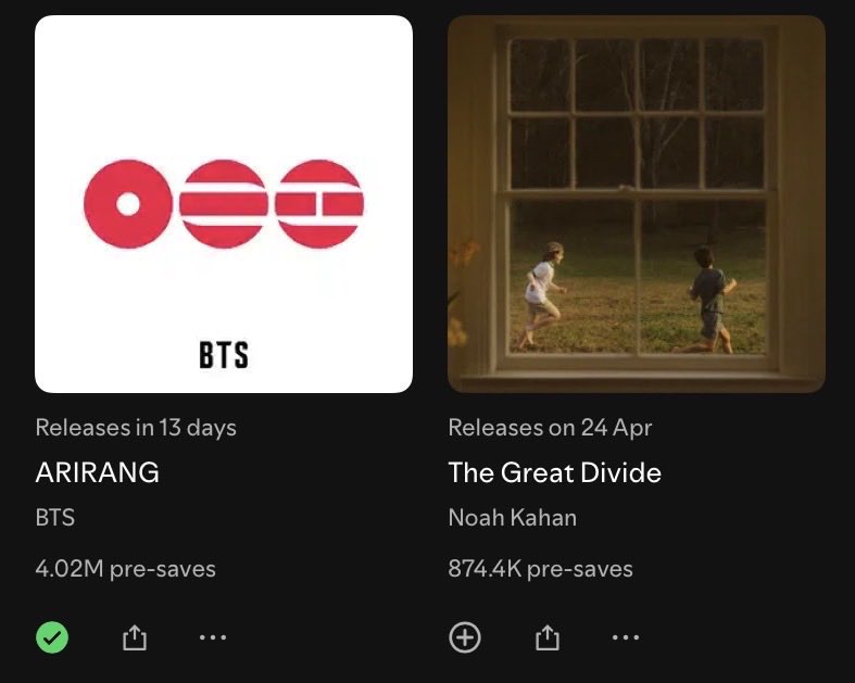 Army_Connect's tweet photo. #BTS_ARIRANG officially becomes the FIRST &amp; ONLY album by an Asian Act to surpass 4M in BOTH pre-orders &amp; pre-saves across all retails &amp; streaming platforms 🔥🚀!!

• Pre-order: 
https://t.co/4hgwH7N9E1

• Pre-save:
https://t.co/mKqdQSspKK

BTS ORGANIC KINGS https://t.co/53h3826Kq8
