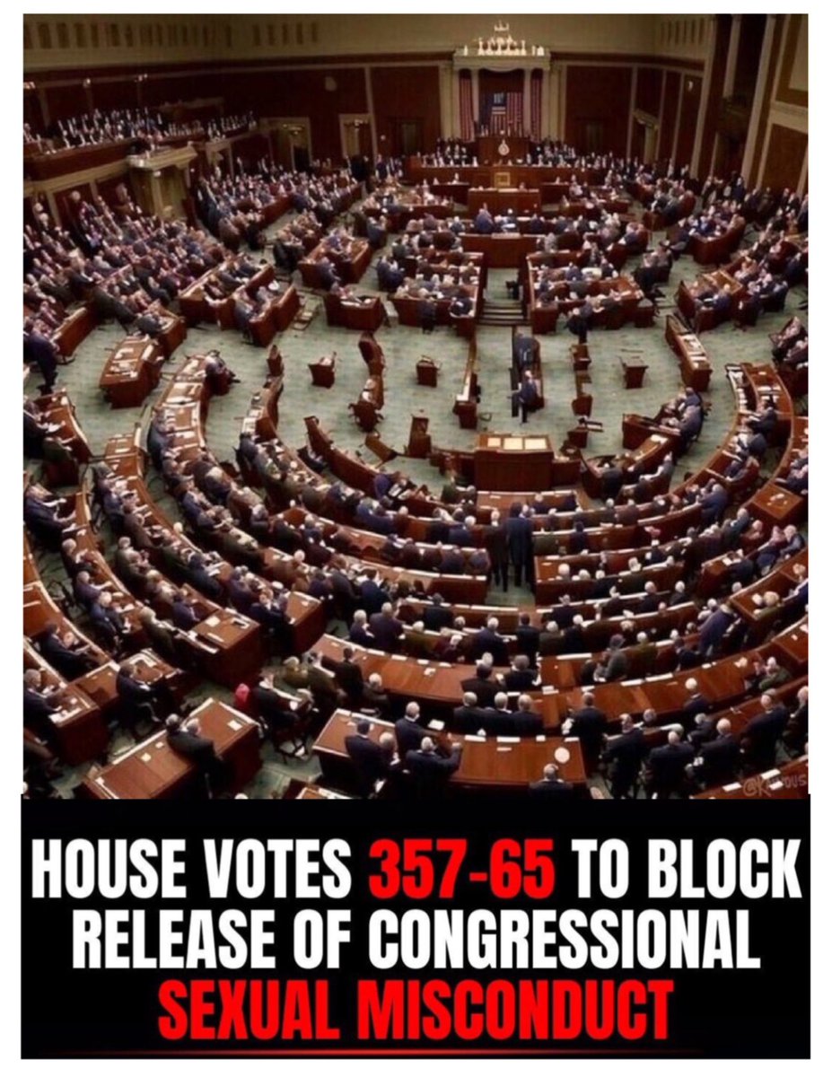 Since the “Slush Fund” is from taxpayer money, the employers (We the People) have a right to demand what employees (Congress), working for us, took the money to payoff accusers. 
   HOLD ANOTHER VOTE‼️