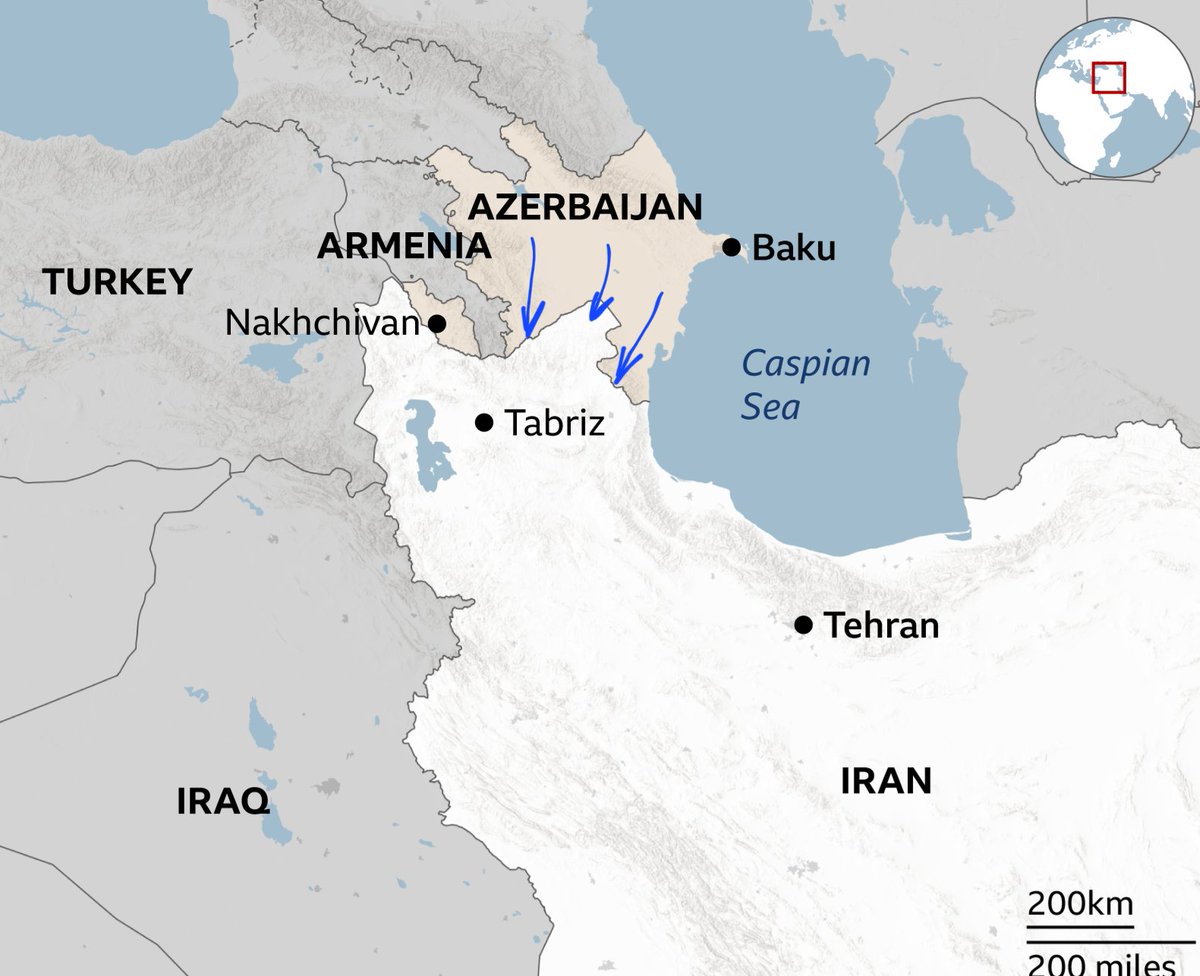🇦🇿🇮🇷🇮🇱 BREAKING | Israel's Channel 11 reports that according to Israeli intelligence assessments, Azerbaijan may soon join attacks against Iran.

See the latest updates with us: <a href="/NSTRIKE1231/">NSTRIKE</a>