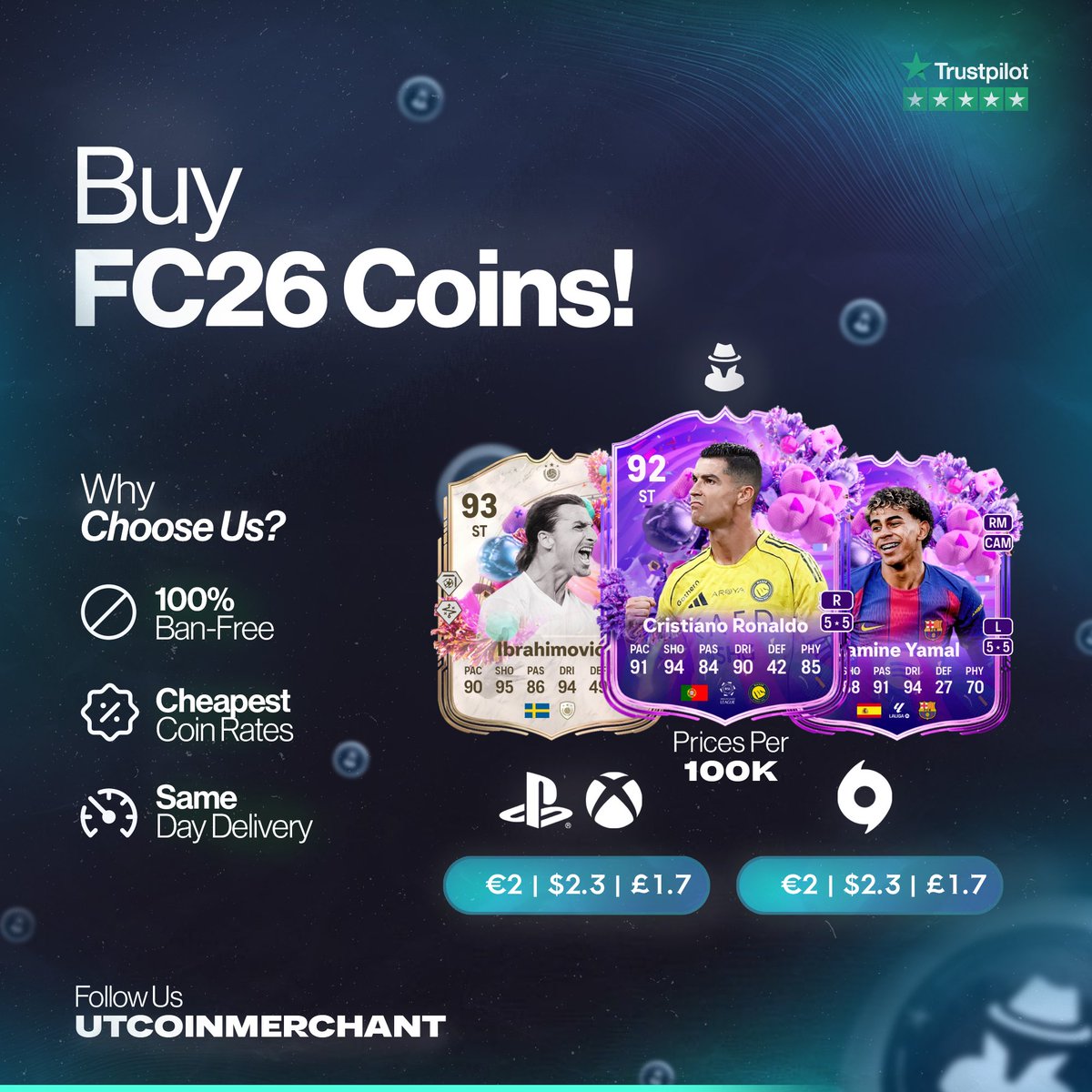 UT COIN MERCHANT🕵️‍♂️Cheap & Safe EA FC 26 Coins tweet media