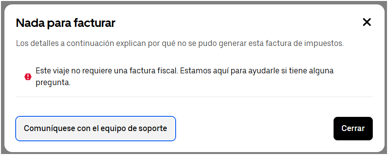 Teresamv73's tweet photo. @Uber_MEX y @Uber_Support opinan que un viaje solicitado a través de su plataforma, pagado con tarjeta de crédito; no es facturable. Y como este, me aparecen 3 más en esta semana. https://t.co/sIkMkkbITJ