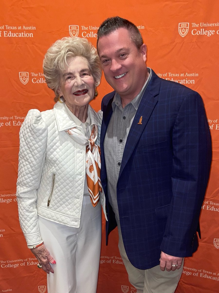 MCPER_EDU's tweet photo. It was a night of celebration!

Last night, Mrs. Vaughn Gross—leader, educator, UT alumna, and namesake of our Vaughn Gross Center for Reading and Language Arts—was honored with the Dean’s Changemaker Award, recognizing individuals whose work has made a lasting difference in education, health, or sport.

At the Meadows Center, we were proud to recognize Vaughn with our 2024 Educator Icon Award, and we are thrilled to see her continued legacy of leadership and impact celebrated.

Her commitment to literacy and education has changed countless lives. Congratulations, Vaughn! 📷

(Pictured with Vaughn Gross is MCPER's Dr. Robert Rain.)