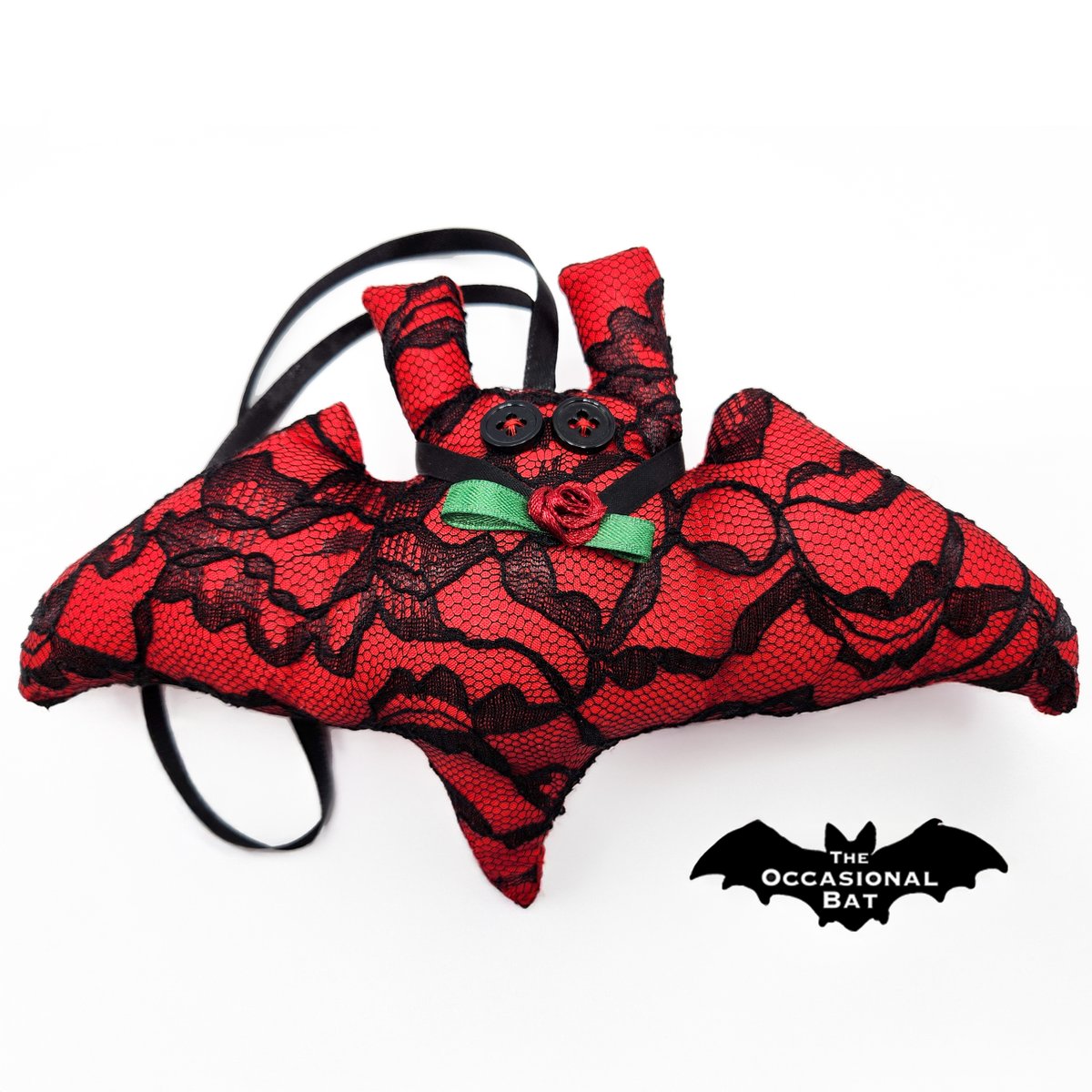 OccasionalBat's tweet image. Unleash your inner enchantress with our stunning Red Bat Ornament adorned with Gothic Black Lace and a striking Red Rose Choker. Perfect for any darkly romantic look! #GothicFashion #UniqueStyle #RedRose #TheOccasionalBat #Handmade #BatShapedOrnament 🌹 theoccasionalbat.etsy.com/listing/446563…