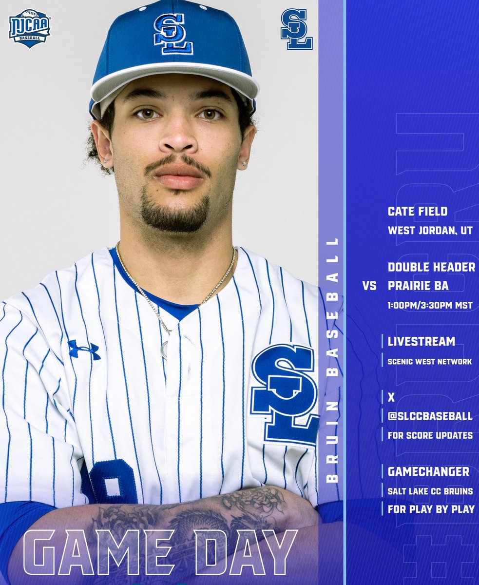 slccbaseball's tweet photo. Home Opener for the Bruins at Cate Field. Double Header (7/9) with First Pitch at 1:00PM MST. 
@slccbruins 
#bruinway #BruCru #bruinfamily https://t.co/4JgYXgE0Fs