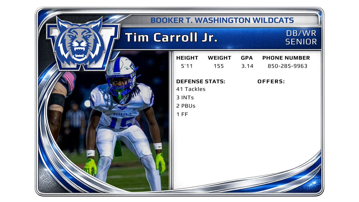 Timothy Carroll Jr C’o 27 WR tweet media