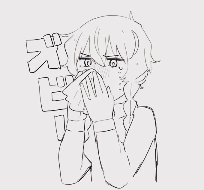 🤧花粉つらい #一日一鈴羽 