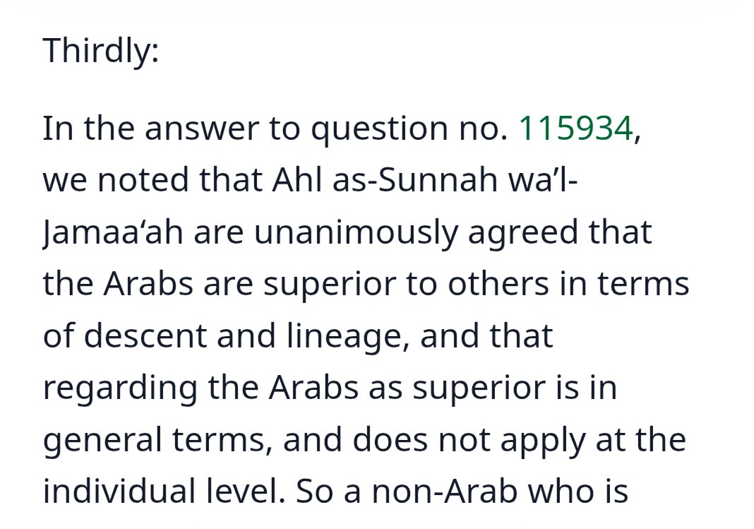 N2Zxt's tweet photo. @sneako No,"unanimously agreed that the Arabs are superior to others in terms of descent and lineage."

https://t.co/N5MrbUkyP9 https://t.co/IdxqX1g5JW