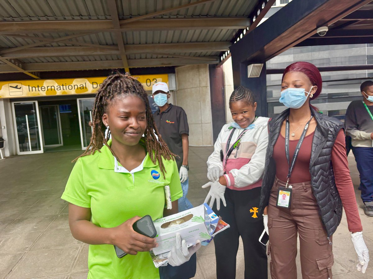 caaz_online's tweet photo. #NationalCleanUpCampaign
#FirstFridayOfMarch
#ZimBho
Today, Robert Gabriel Mugabe International Airport stakeholders took part in the National Clean Up Campaign, reaffirming our commitment to environmental stewardship – #MyEnvironmentMyPride is a promise we keep.
@AIMOAZ1 @ATCAZW @MinistryofTID