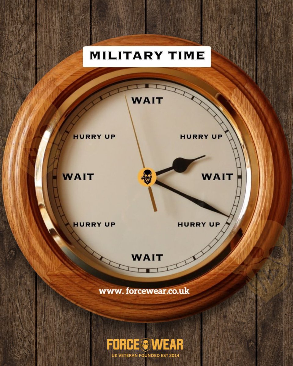 ForceWearHQ's tweet image. Am I missing anything? 🤣
The best skill you will learn from the military is how to stand bloody still..

#militarymemes #militaryhumour #forcewear