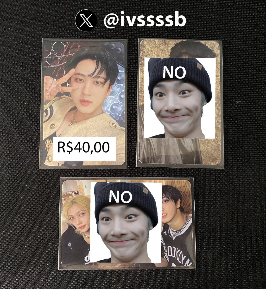 ivssssb's tweet photo. [VENDO/VENDA]  

• Preço na imagem + 15 de frete 
• Ainda não tenho feedbacks 
• Faço o envio em 1 semana  
• Mando fotos e vídeos na dm 
• Pagamento imediato  

🏷️ Photocard; Stray kids; Changbin; Felix; Hyunjin; Han; Karma; Do it; KARMA; ATE; ROCK-STAR https://t.co/Y134LawdiG