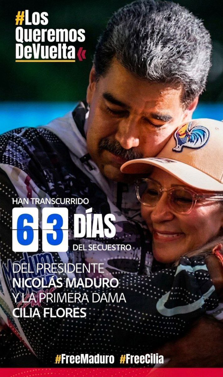 Dan_gran05's tweet photo. Te extrañamos presidente, pronto estarás de regreso en tu hogar, en la Patria que tanto amas ❤️
#nicolasmaduro #venezuela #FreeMaduroAndCilia #BringThemBack #LosQueremosDeVuelta https://t.co/CV7JbdA2ec