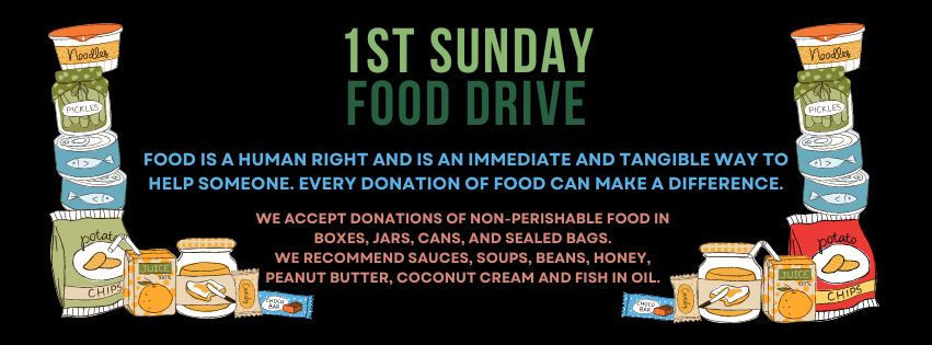 Please pick up a little extra when you go grocery shopping, and bring it to Mass for our Little Food Pantry.
Thank you!