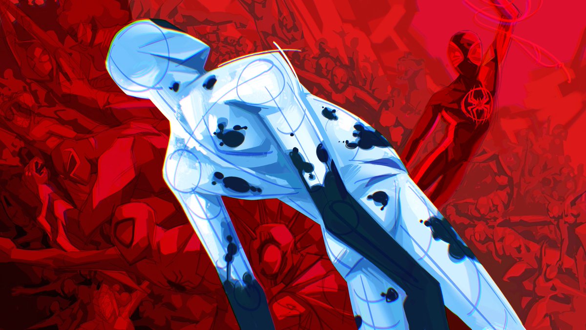 stitchedspider's tweet photo. Drawing The Spot every day until Beyond The Spider-Verse releases

Day 900 - 469 Days Remaining https://t.co/L6liPTanIR