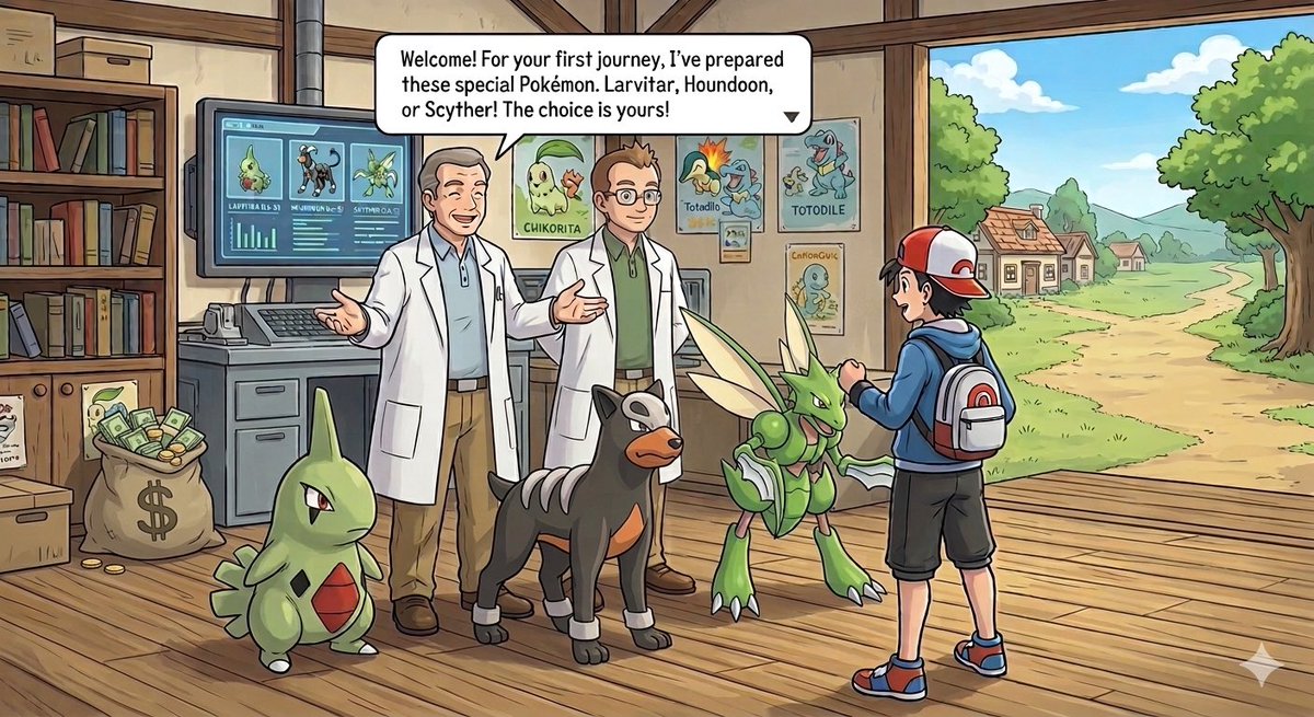 CharmanderChief's tweet photo. Johto - Money Bag Edition 💵 

Your mom paid Elm for a special starter trio. Who are you picking? https://t.co/2bJi9nnrdB