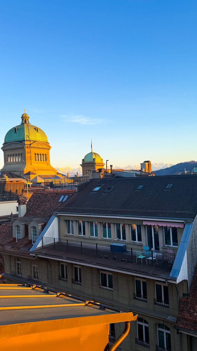 Lovely dinner date in Bern. Good food, good company and beautiful views.