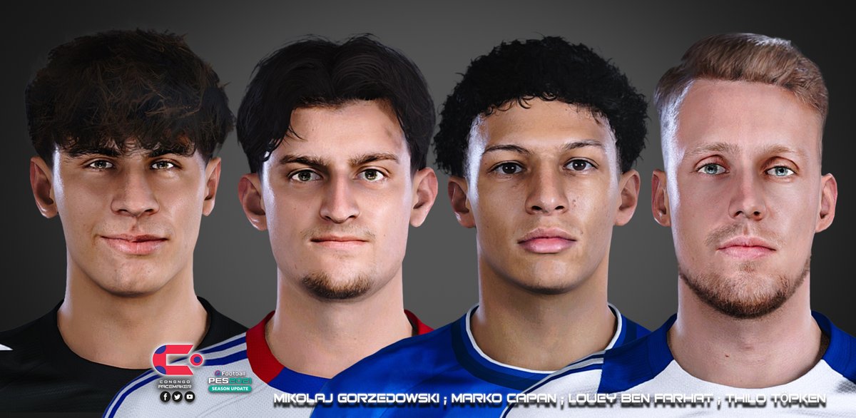 congngomaker's tweet photo. 🇵🇱 Mikolaj Gorzedowski. (Pol. Warsaw)
🇭🇷 Marko Capan. (Zalgiris)
🇹🇳 Louey Ben Farhat. (Karlsruher SC)
🇩🇪 Thilo Töpken. (MSV Duisburg)

PAYPAL: https://t.co/no1OoE2ZC0
Inpox me for more details.
#eFootball2021 #pes21 #PES2021 #SMOKEPATCH #FL26 #uml2026 https://t.co/JKopvfMEfN