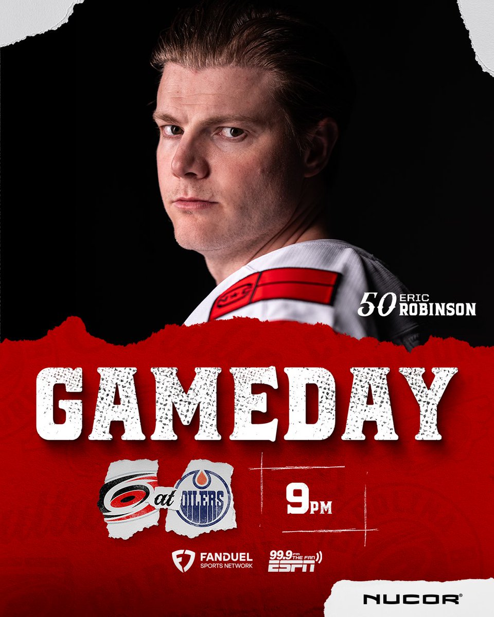 FRIDAY GAMEDAY!

📍 Edmonton
🕘 9:00 p.m.
📺 <a href="/FDSN_Hurricanes/">Hurricanes On FanDuel Sports Network</a>
📻 <a href="/999TheFan/">99.9 The Fan</a>

Preview » n.carhur.com/4rOkUCU