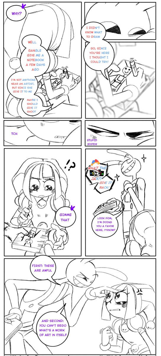 Donilpower's tweet photo. So, even drawing became a threat between them, huh? 
Made with love for MeSO♡
I hope you like it!

#funnybunny https://t.co/0ttyPfEMAn